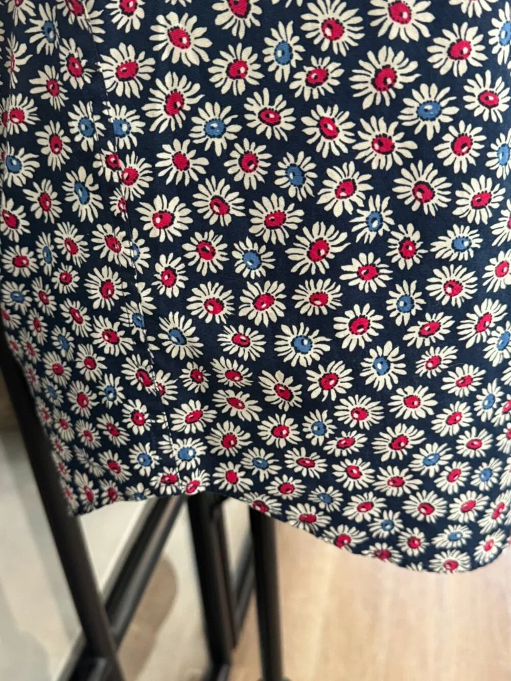 Men's J.Crew 100% Cotton Slim Fit Floral Printed Short Sleeve Shirt - Size S